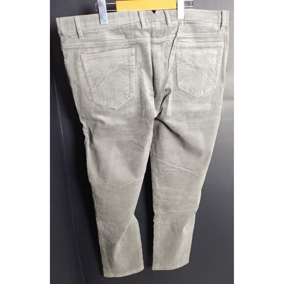 Snover Men’s Grey Corduroy Chino Pants Straight Leg Stretch Fit NWT - Picture 2 of 10